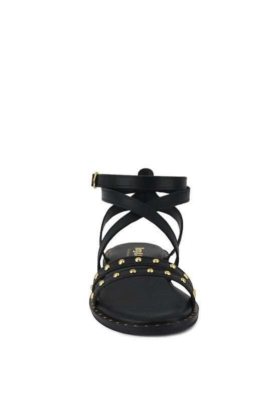 CORRIANE Studs Embellishment Strappy Sandals in - photo