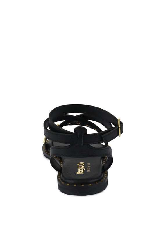 CORRIANE Studs Embellishment Strappy Sandals in - photo