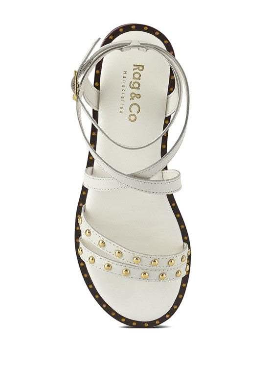 CORRIANE Studs Embellishment Strappy Sandals in - photo