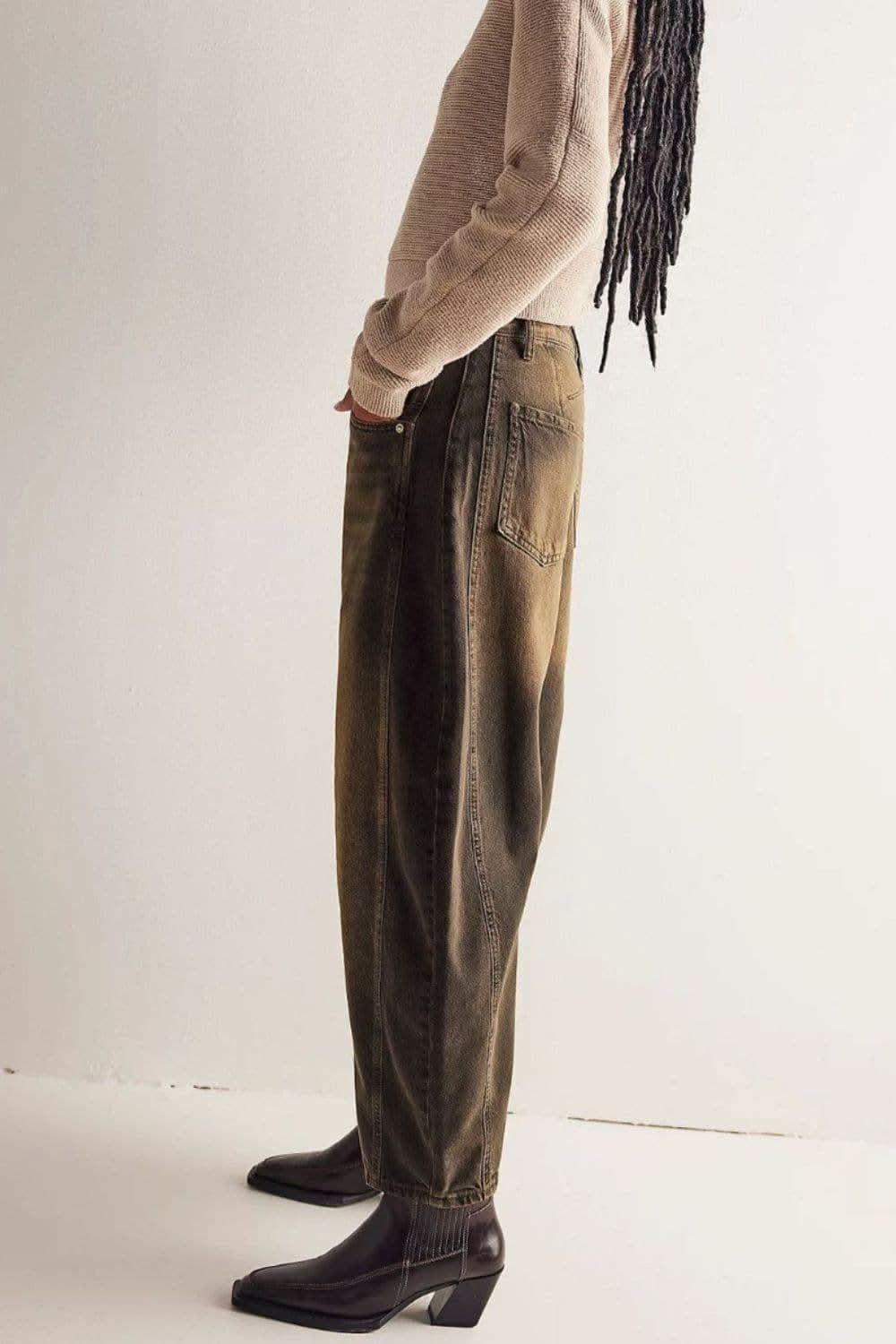 Stacy Wide Leg Jeans with Pockets - SwagglyLife Home & Fashion