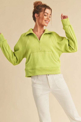 Aemi + Co Drea Half-Zip Hoodie - SwagglyLife Home & Fashion Aemi + Co Drea Half-Zip Hoodie - SwagglyLife Home & Fashion