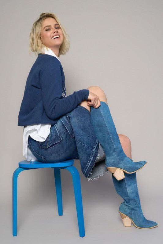 Denim Lab USA Cargo Pocket Long Skirt - SwagglyLife Home & Fashion