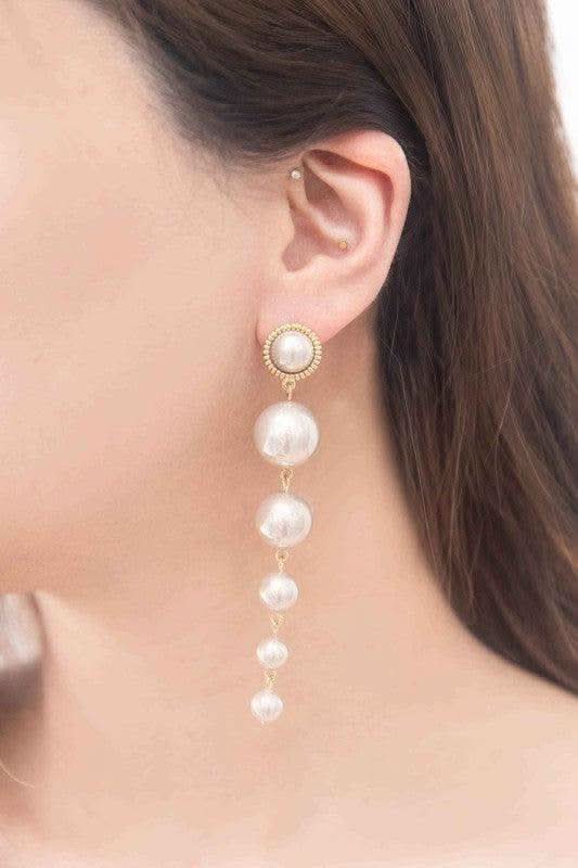 Sun Pearl Dangle Earrings - SwagglyLife Home & Fashion