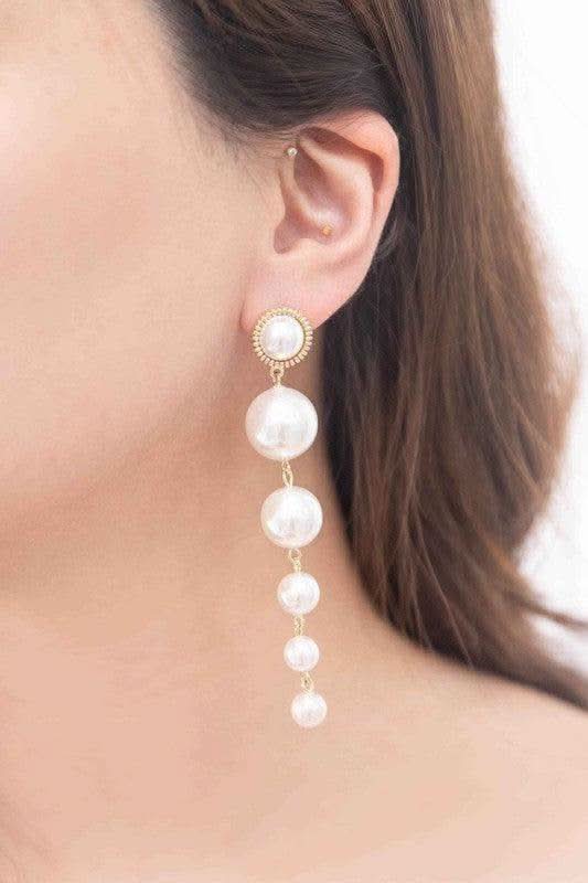Sun Pearl Dangle Earrings - SwagglyLife Home & Fashion