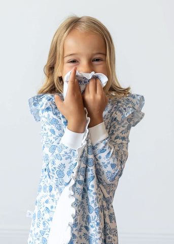 Floral Bunnies Long Pajama Set - SwagglyLife Home & Fashion Floral Bunnies Long Pajama Set - SwagglyLife Home & Fashion