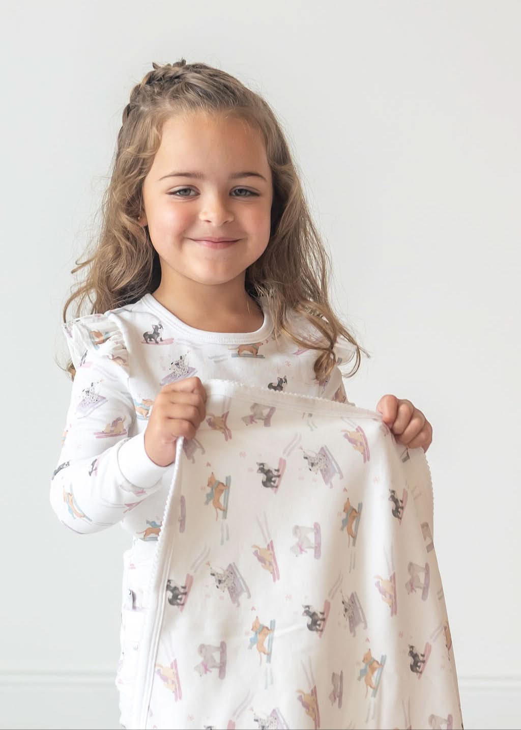 Ski Pups Girl Baby Blanket in - Blanket photo