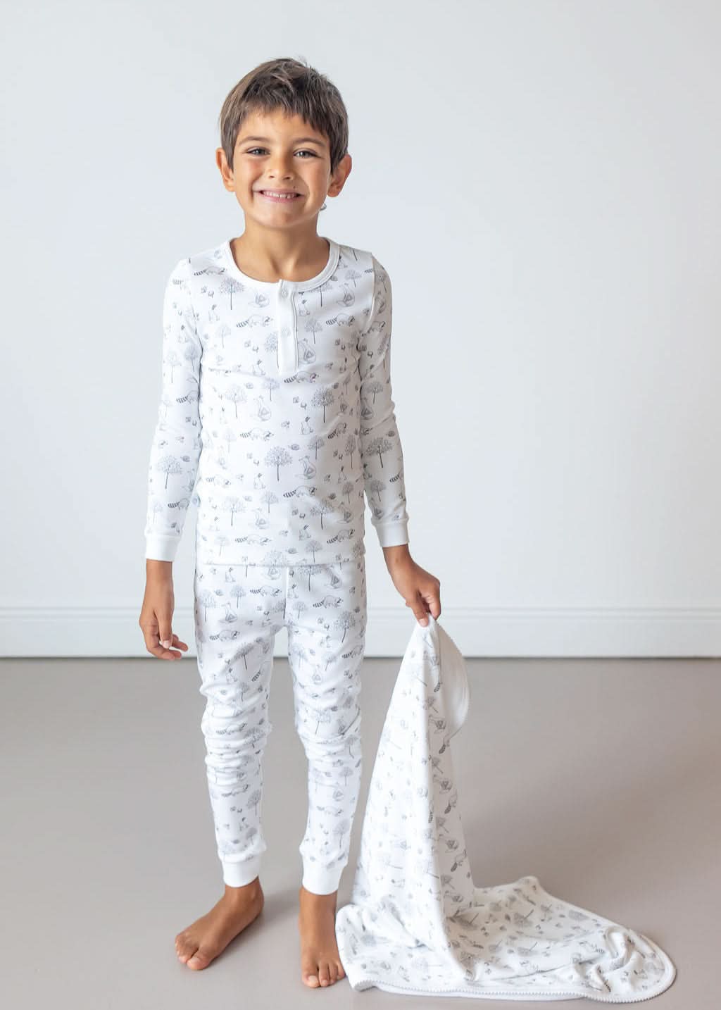 Gray Raccoon Baby Blanket in - Blanket photo