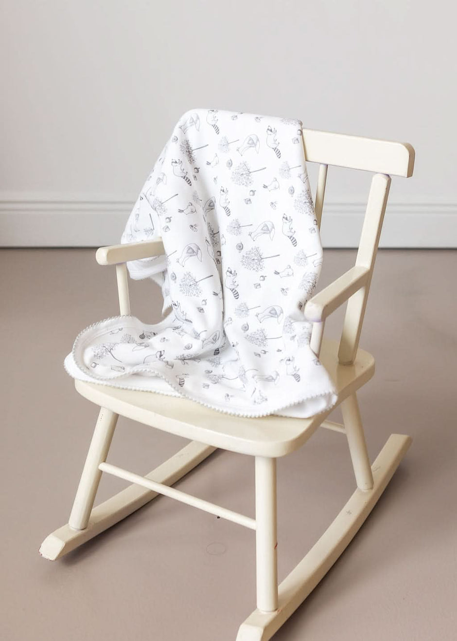 Gray Raccoon Baby Blanket - SwagglyLife Home & Fashion