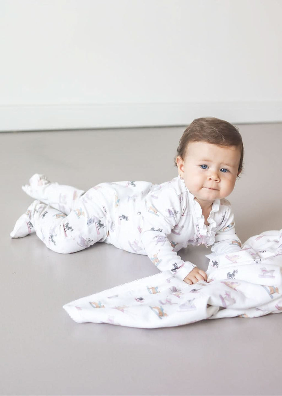 Ski Pups Girl Baby Blanket - SwagglyLife Home & Fashion