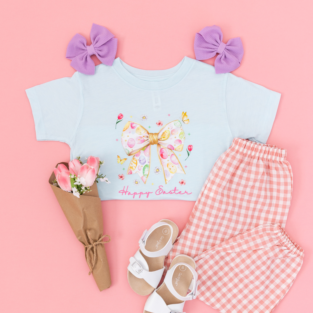 Happy Easter Coquette Bow in - photo