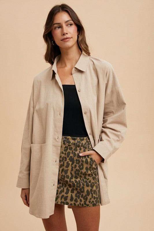 Annie Wear Leopard Denim Mini Skirt - SwagglyLife Home & Fashion