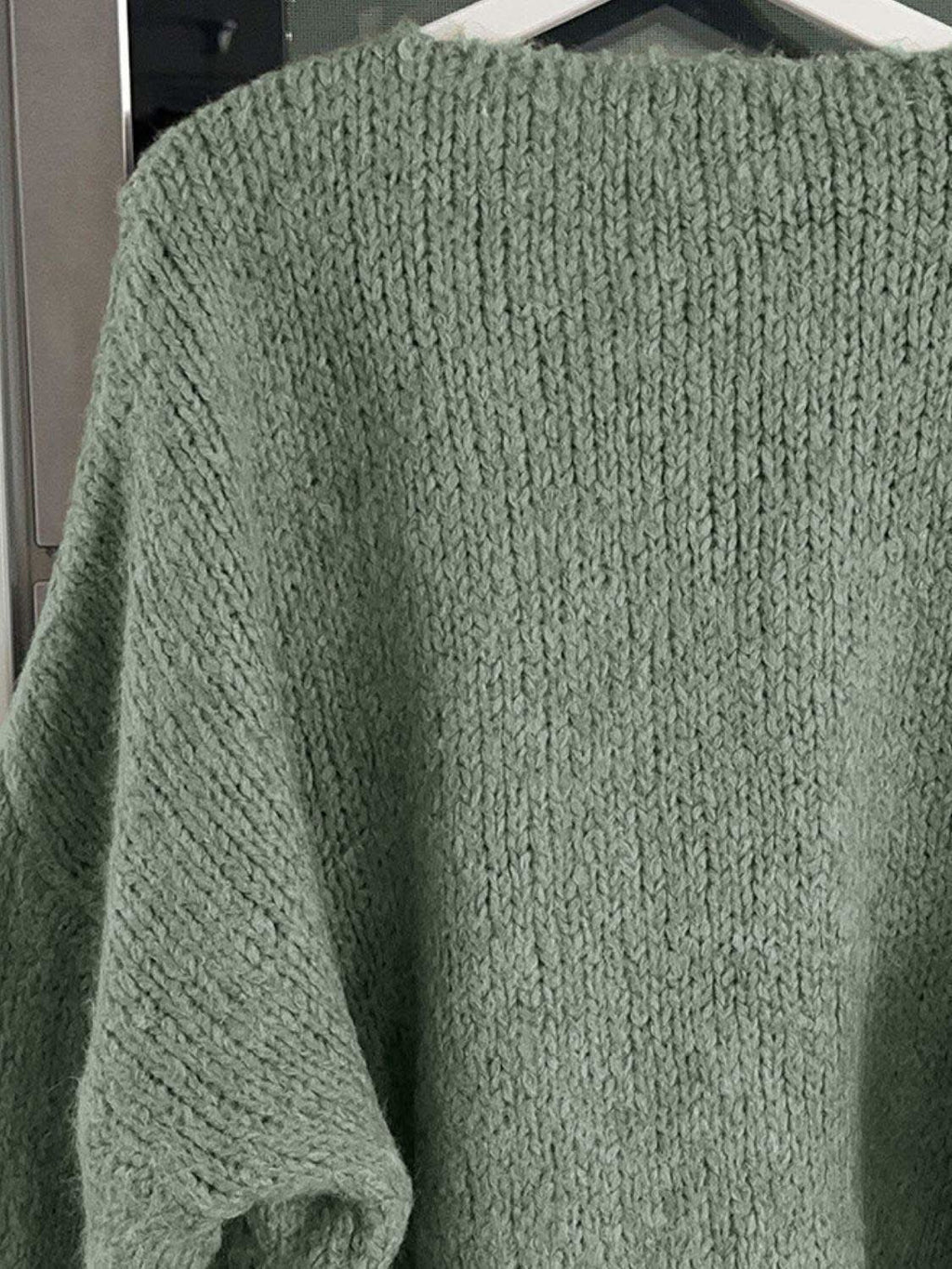 Tied Long Sleeve Dropped Shoulder Cardigan in - photo