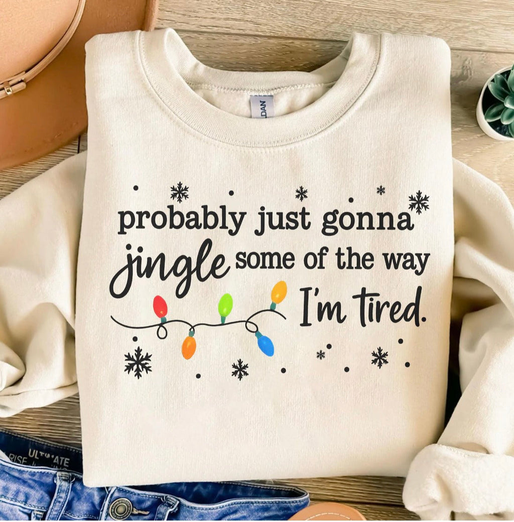 Jingle Some of the Way Graphic Tee and Sweatshirt in Sweatshirt - Womens photo