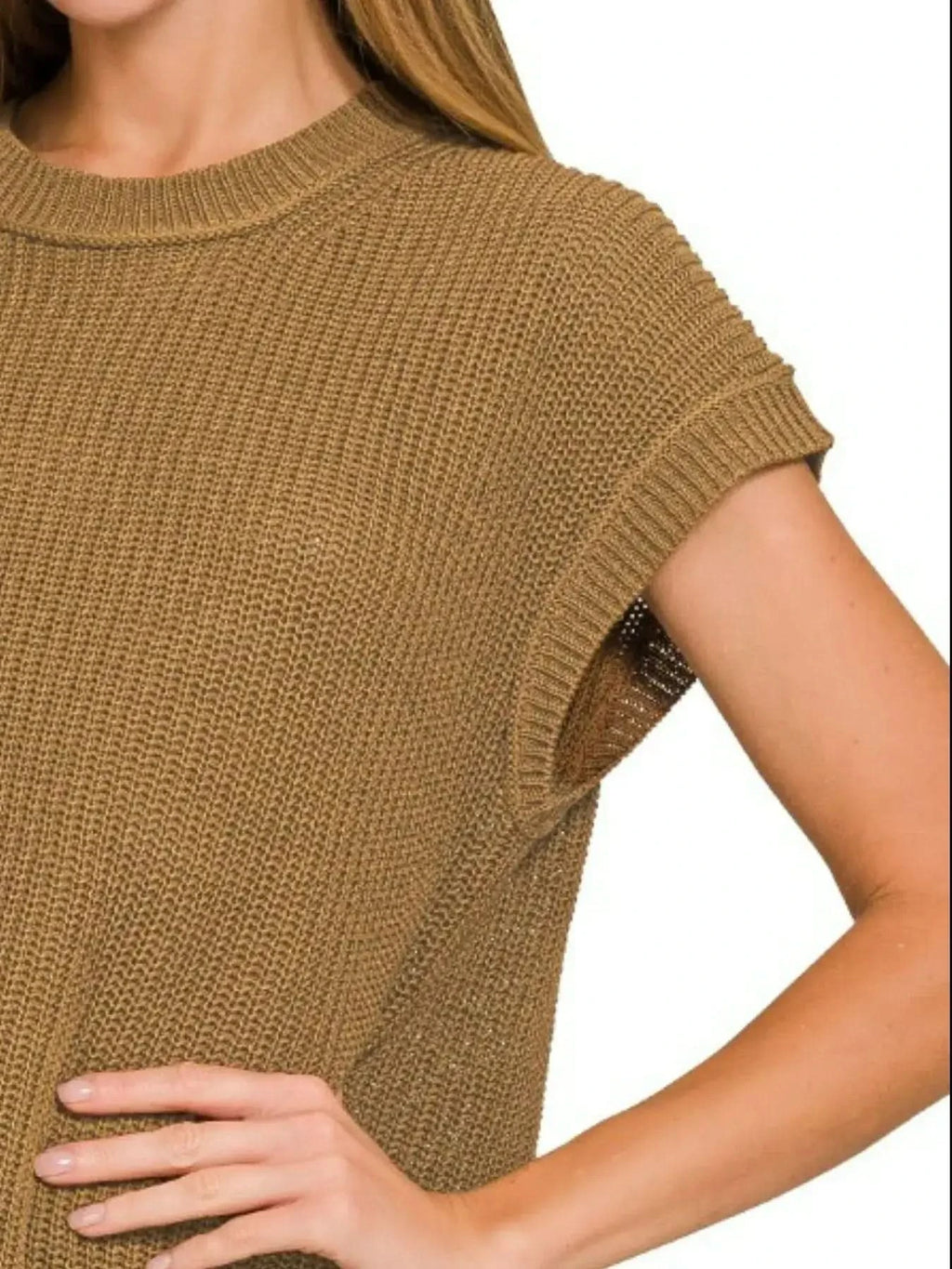 Zenana Oversized Crew Neck Sweater in - photo