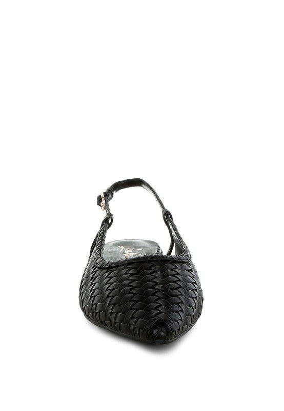 Kurina Woven Slingback Sandals in - photo