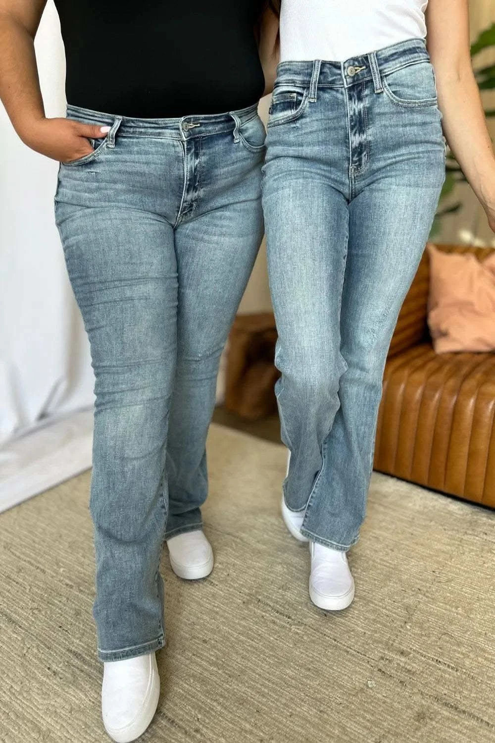 Judy Blue Full Size Medium Rise Bootcut Jeans in - photo
