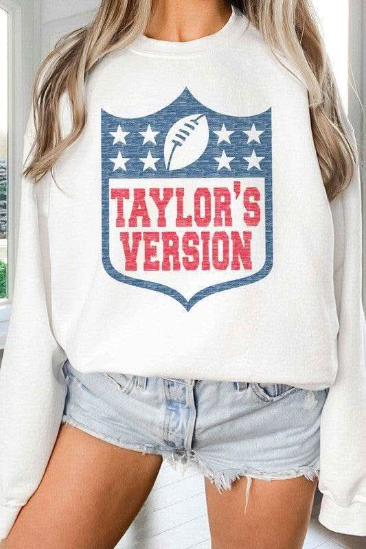 Taylor's Version Football Graphic Sweatshirt - SwagglyLife Home & Fashion
