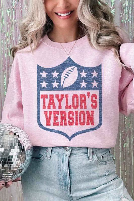 Taylor's Version Football Graphic Sweatshirt - SwagglyLife Home & Fashion