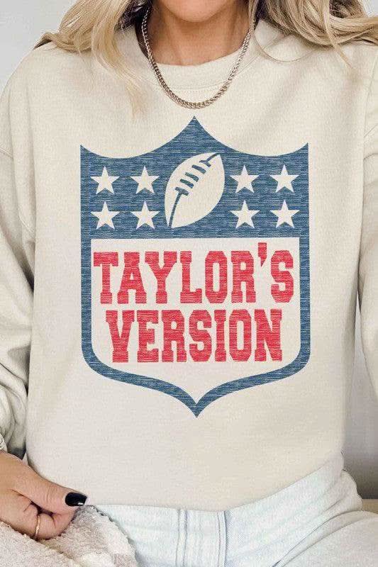 Taylor's Version Football Graphic Sweatshirt - SwagglyLife Home & Fashion