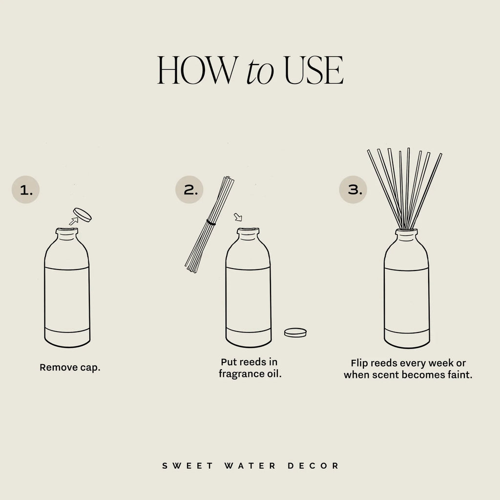 Wildflowers and Salt Tinted Glass Jar Reed Diffuser in - Reed Diffusers photo
