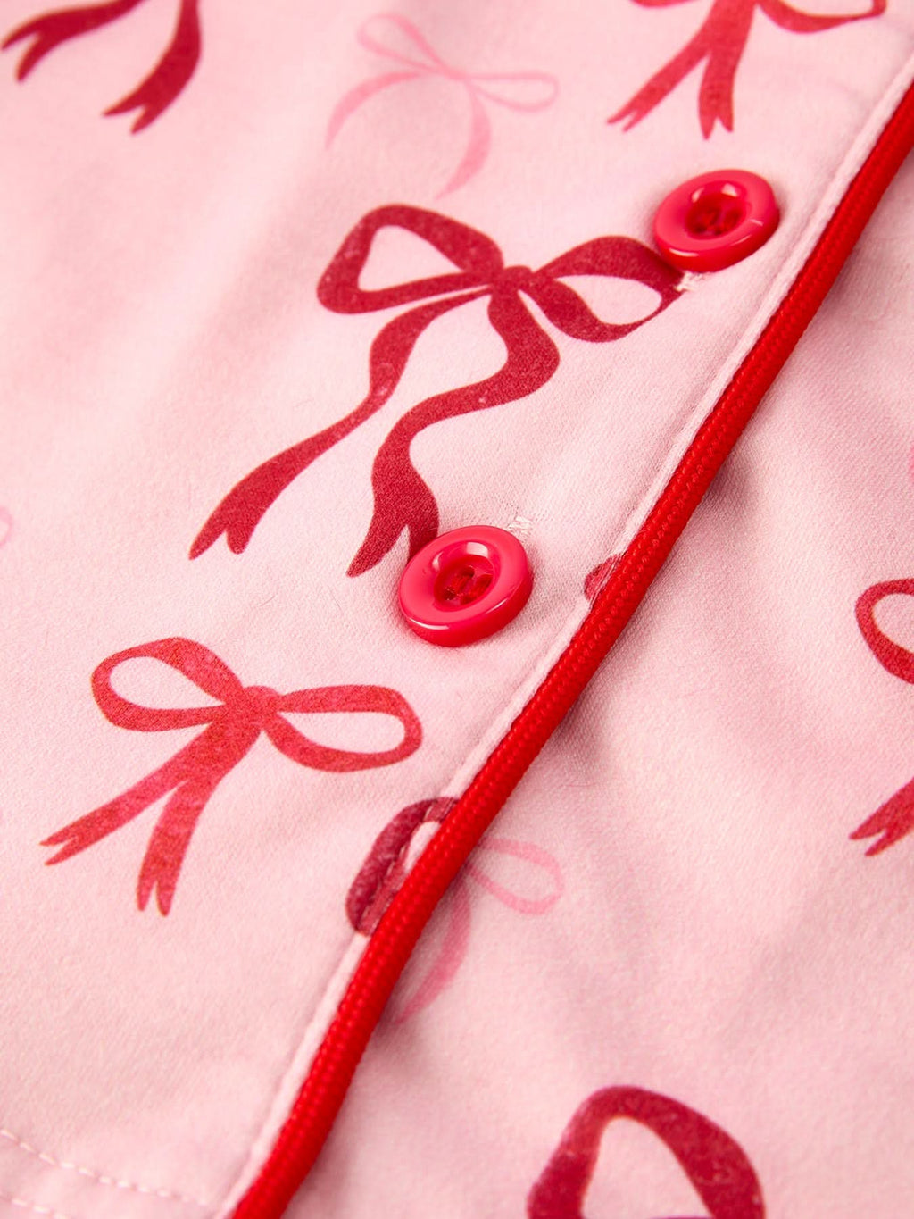 Bow Girls Pajama Set with Furry Trim -