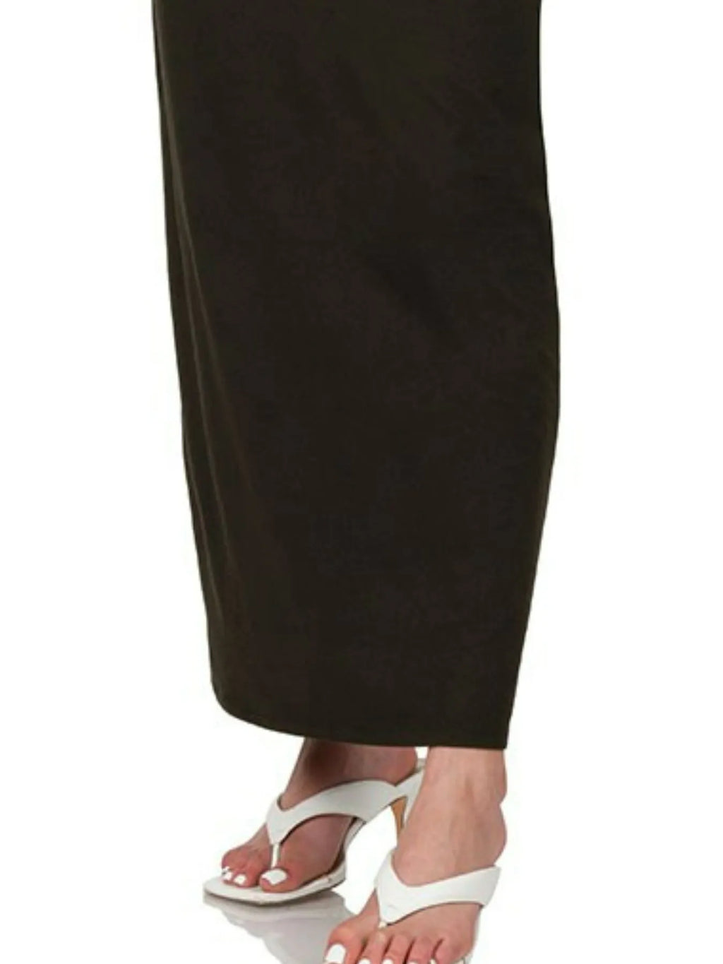 Zenana Brushed Dty Thin Strap Racerback V-Neck Maxi Dress in - photo