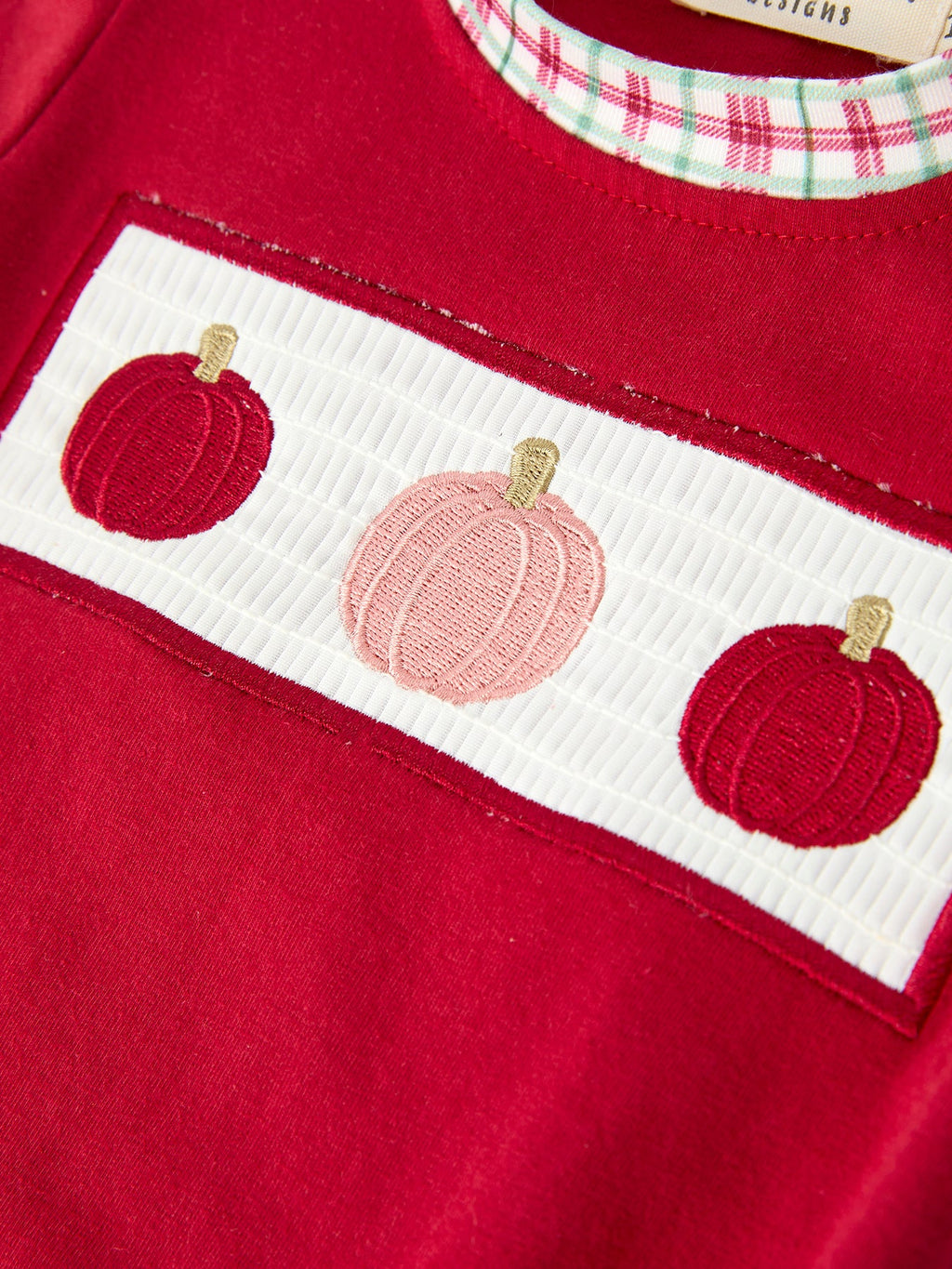 Fall Pumpkin Embroidery Baby Boy Romper -
