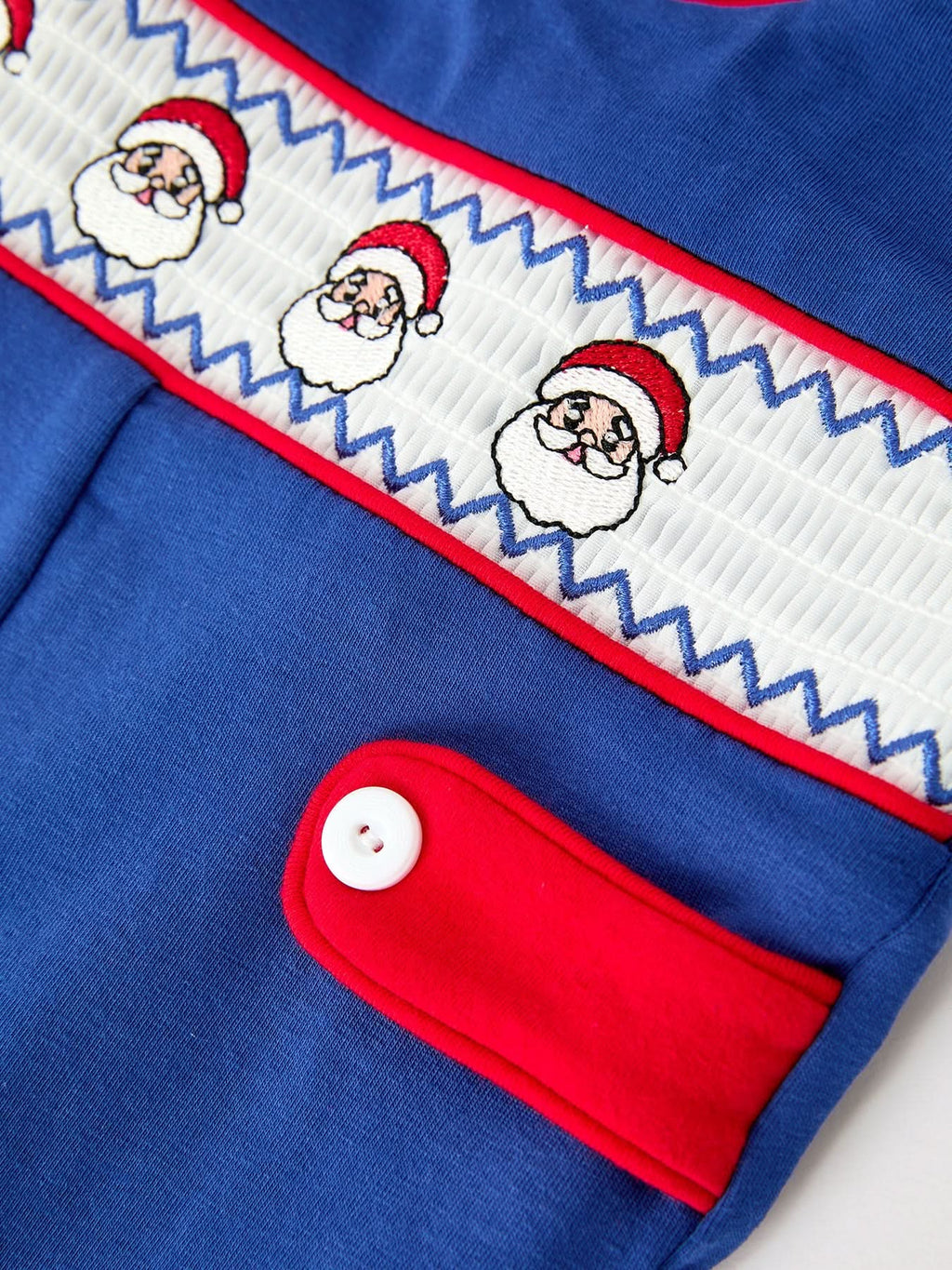 Christmas Santa Baby Boys Smocked Jon Jon -
