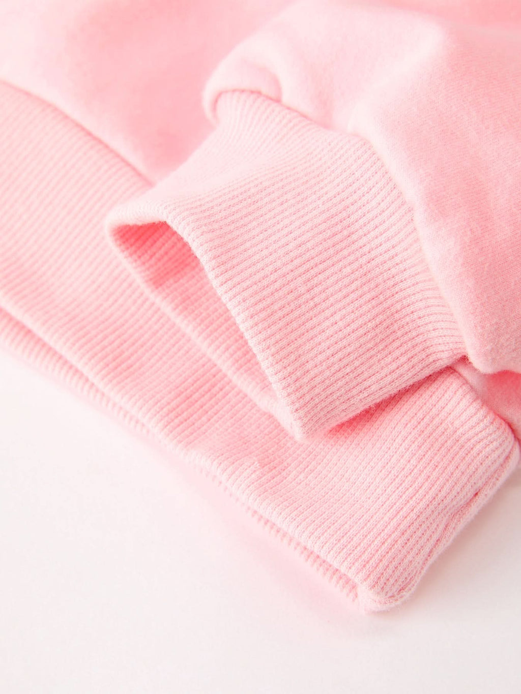 Christmas Tree Appliqué Girls Pink Sweatshirt And Pants Set -