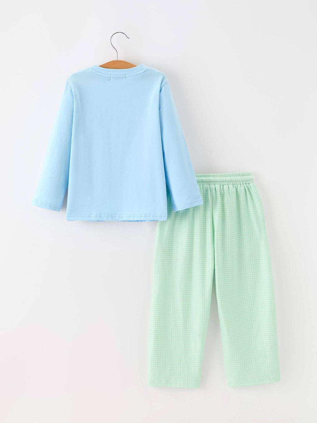 Christmas Boys Christmas Tree Embroidered Long Sleeve Top & Pants Set -