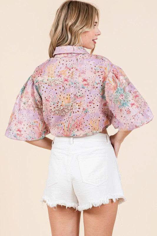 GeeGee Eyelet Crop Top - SwagglyLife Home & Fashion