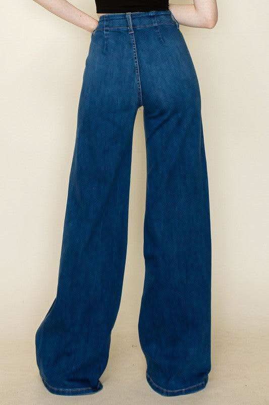 Vintage Western High Waist Flare Jeans - SwagglyLife Home & Fashion