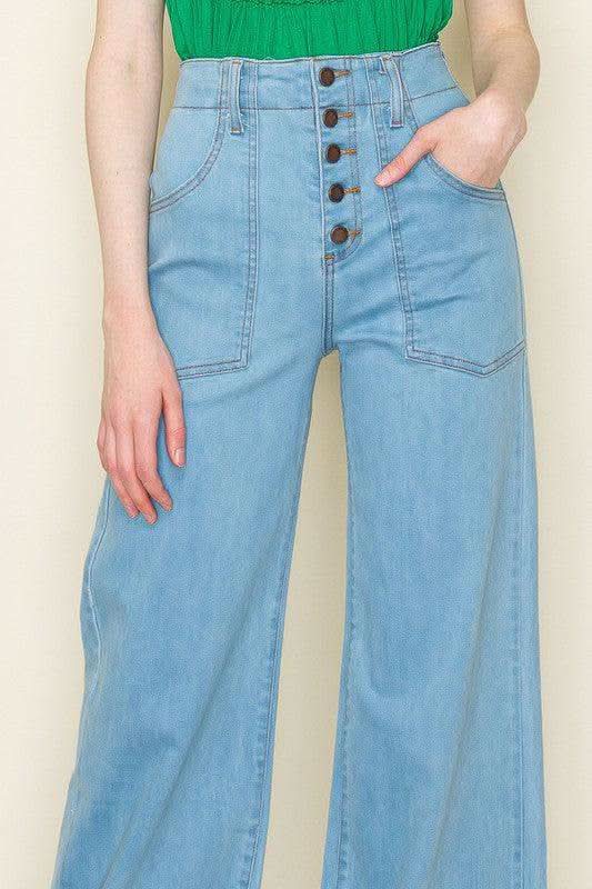 Vintage Western High Waist Flare Jeans - SwagglyLife Home & Fashion