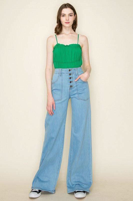 Vintage Western High Waist Flare Jeans - SwagglyLife Home & Fashion