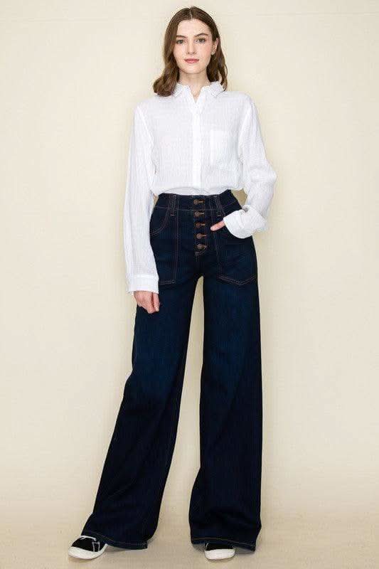 Vintage Western High Waist Flare Jeans - SwagglyLife Home & Fashion