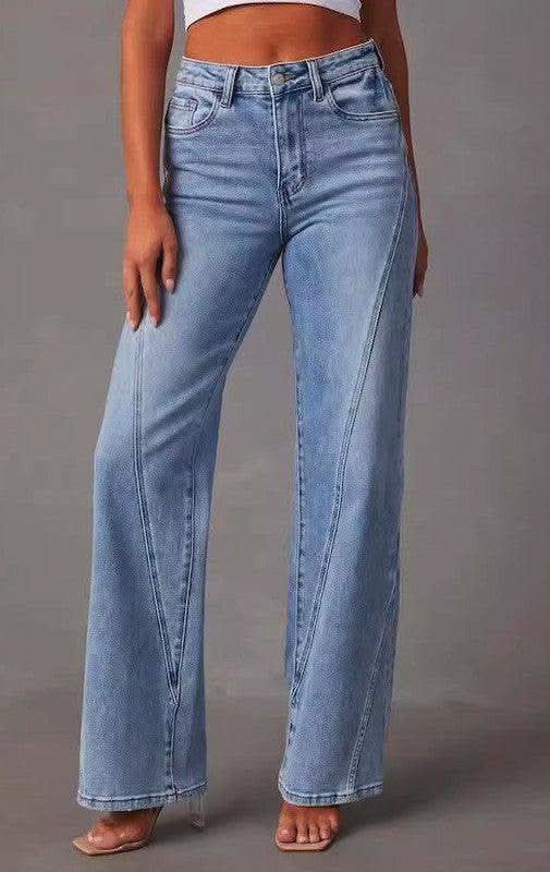 High Waisted Denim Jeans - SwagglyLife Home & Fashion