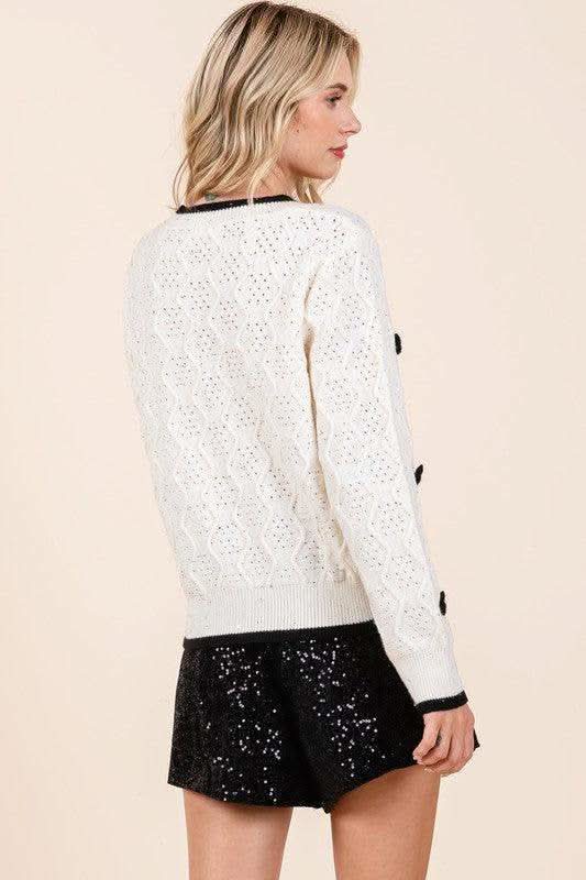 GeeGee Modern Vintage Style Knit Sweater - SwagglyLife Home & Fashion