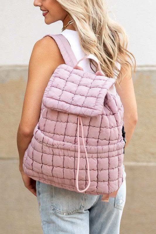 Stevie Quilted Puffer Backpack - SwagglyLife Home & Fashion