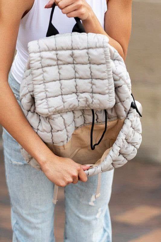 Stevie Quilted Puffer Backpack - SwagglyLife Home & Fashion