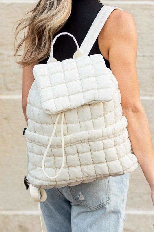 Stevie Quilted Puffer Backpack - SwagglyLife Home & Fashion