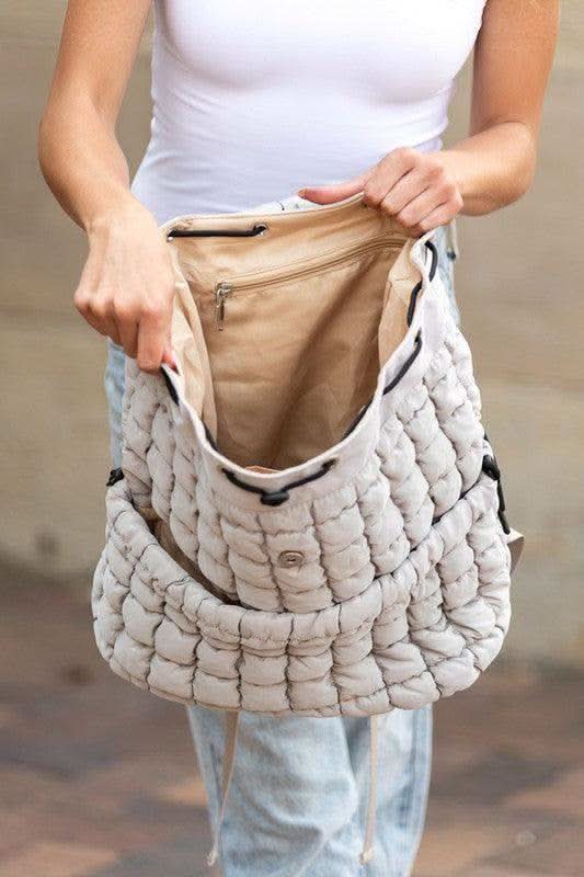 Stevie Quilted Puffer Backpack - SwagglyLife Home & Fashion
