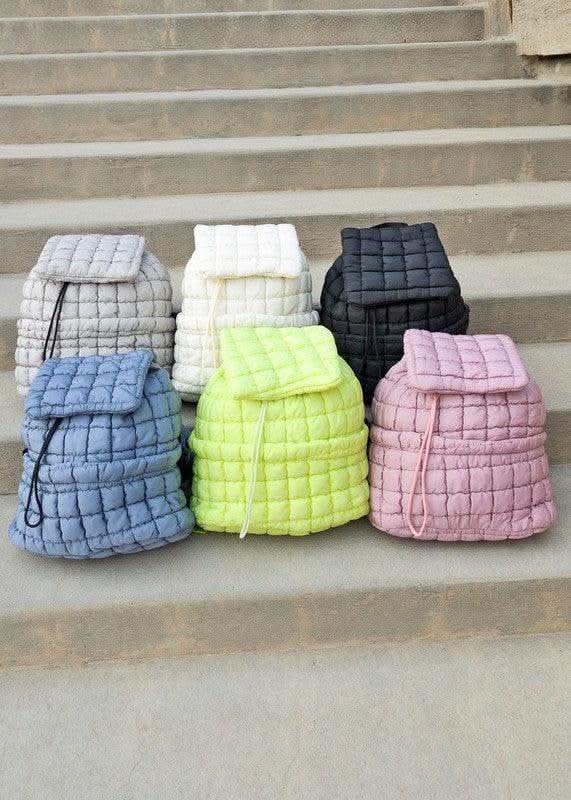 Stevie Quilted Puffer Backpack - SwagglyLife Home & Fashion