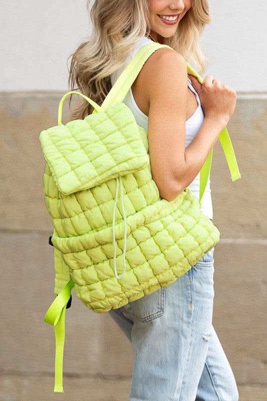 Stevie Quilted Puffer Backpack - SwagglyLife Home & Fashion