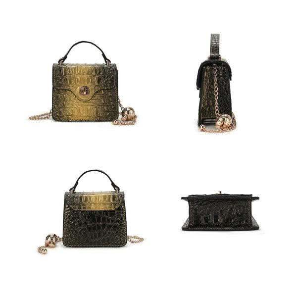 MKF Luxe Mini Satchel with Chain Strap by Mia K - SwagglyLife Home & Fashion