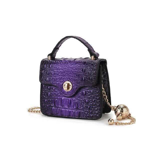MKF Luxe Mini Satchel with Chain Strap by Mia K - SwagglyLife Home & Fashion