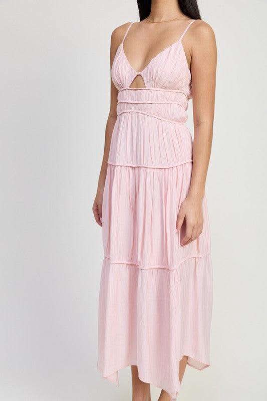 EMORY PARK Maxi Ruffle Tie Back Dress in - Dresses photo