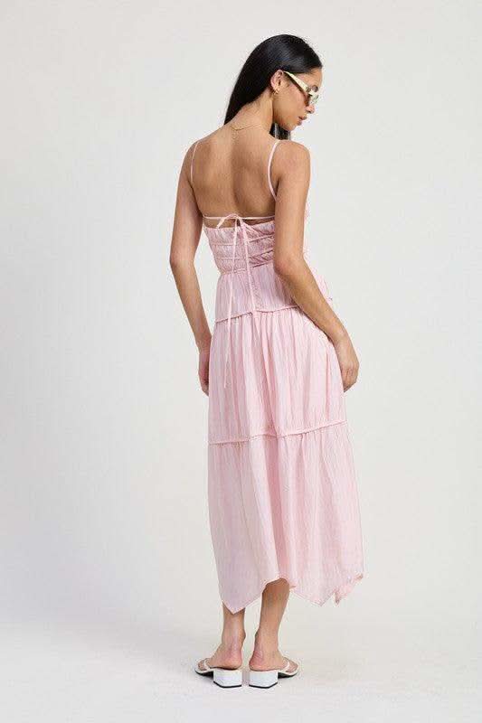EMORY PARK Maxi Ruffle Tie Back Dress in - Dresses photo