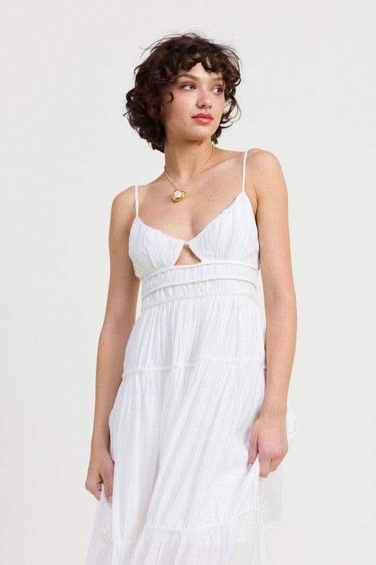 EMORY PARK Maxi Ruffle Tie Back Dress in - Dresses photo