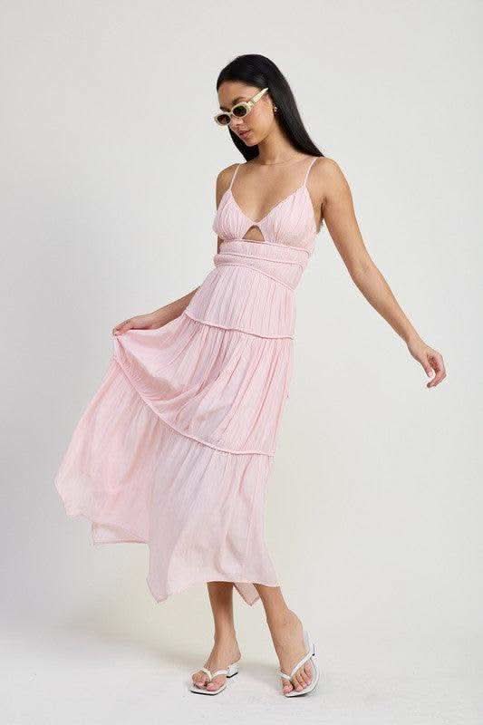 EMORY PARK Maxi Ruffle Tie Back Dress in - Dresses photo