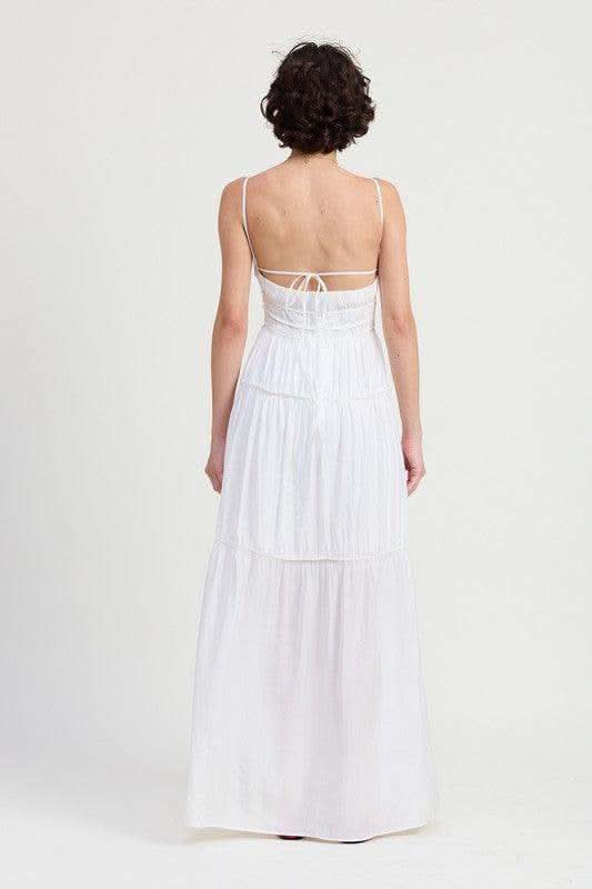 EMORY PARK Maxi Ruffle Tie Back Dress in - Dresses photo